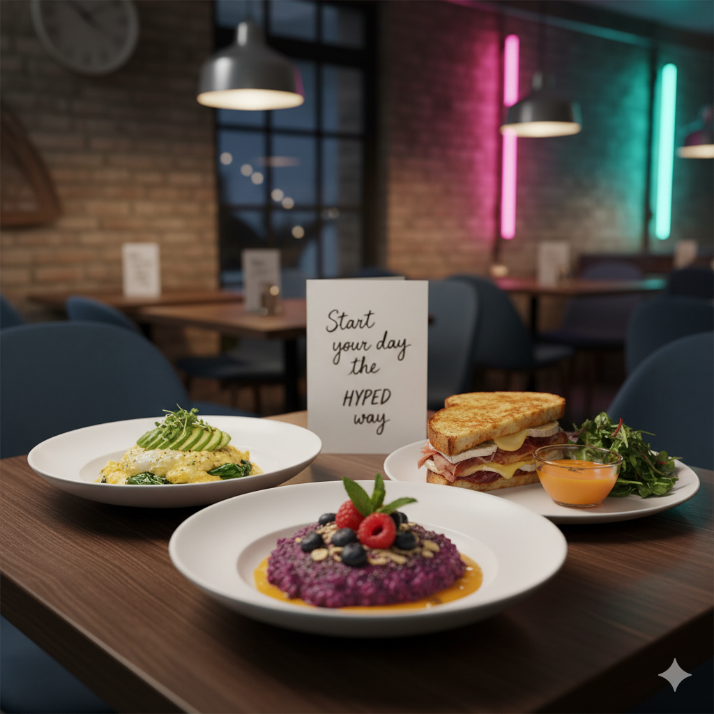 Variety of gourmet energy meals